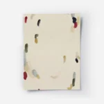 affiche abstraite avec des touches de peinture organiques rouges vertes bleues e.webp