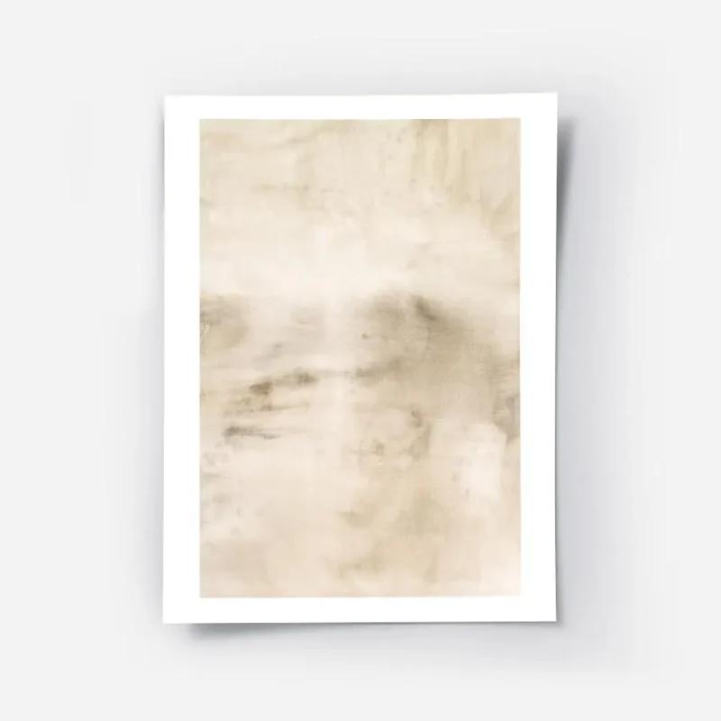 affiche abstraite beige avec motif texture peinte a la main.webp