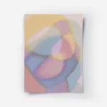 affiche abstraite de nuances douces et floues formes pastel etherees de rose ble.webp