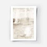 affiche abstraite minimaliste aux tons beiges et bruns avec des lignes de crayon.webp
