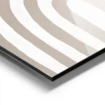 affiche abstraite minimaliste avec arches blanches et beiges formes geometriques aluminium.webp