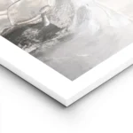 affiche abstraite aux tons gris beige noir et marron avec un motif de couleur to lightpanel.webp