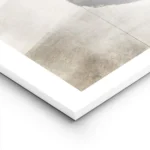 affiche abstraite aux tons neutres lignes noires minimalistes et formes abstrait lightpanel.webp