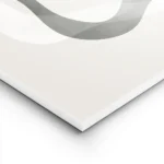 affiche abstraite avec des formes organiques irregulieres en vert beige et blanc lightpanel.webp