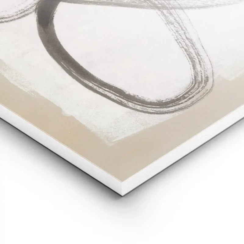 affiche abstraite avec des lignes epaisses et organiques noires sur un fond blan lightpanel.webp