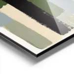 affiche abstraite avec des taches de peinture verticales de differentes couleurs aluminium.webp