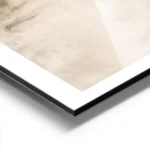affiche abstraite beige avec motif texture peinte a la main aluminium.webp