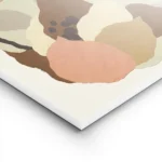 affiche abstraite de fleurs aux formes organiques tons pastel de rose beige et m lightpanel.webp