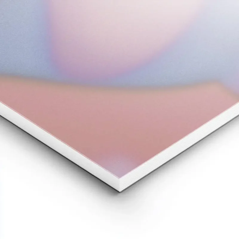 affiche abstraite de nuances douces et floues formes pastel etherees de rose ble lightpanel.webp