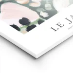 affiche abstraite de petales floraux roses oranges blancs violets et verts sur f lightpanel.webp