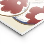affiche abstraite dune personne aux formes arrondies et aux motifs de fleurs rou lightpanel.webp