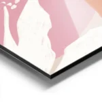 affiche abstraite et coloree de fleurs graphiques aux couleurs vives aluminium.webp