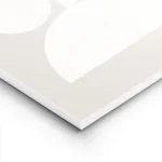 affiche abstraite geometrique avec des formes blanches et beiges lightpanel.webp