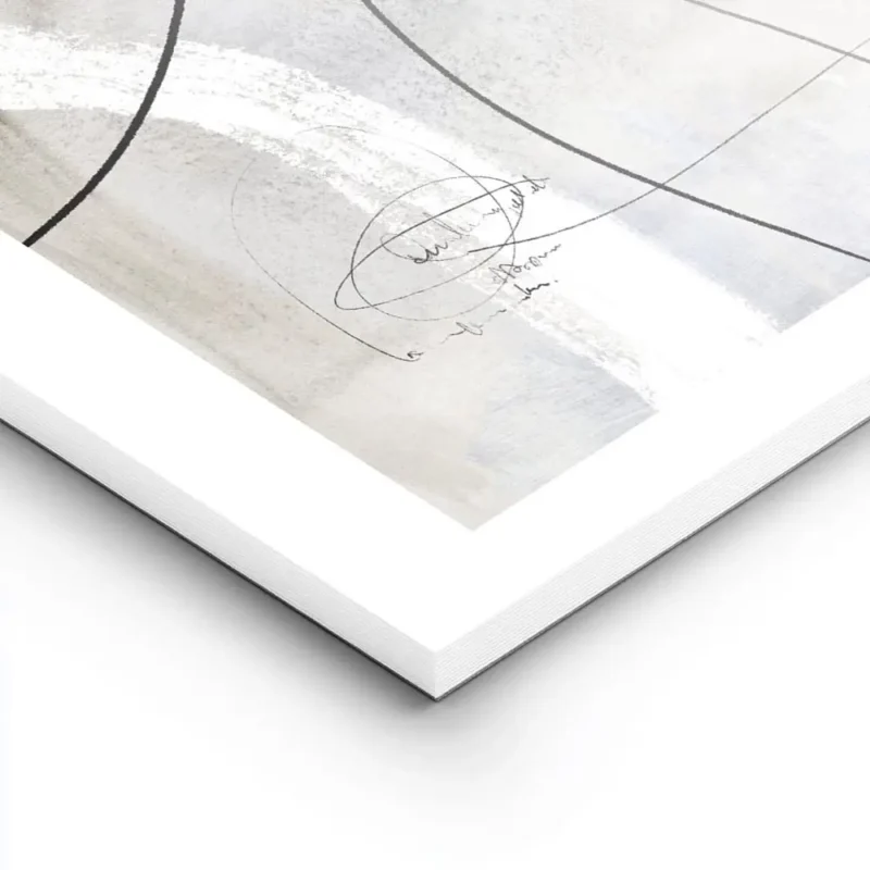 affiche abstraite gris beige avec des lignes noires et blanches evoquant une fig lightpanel.webp