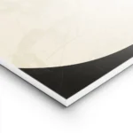 affiche abstraite minimaliste avec des formes courbes beiges sur fond noir textu lightpanel.webp