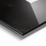 affiche abstraite minimaliste avec des formes graphiques organiques en noir et b aluminium.webp