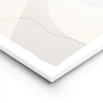 affiche abstraite moderne en tons beiges et gris avec des formes organiques et d lightpanel.webp