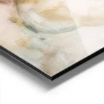 affiche abstraite representant une silhouette feminine aux teintes naturelles de aluminium.webp