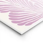 affiche abstraite rose pastel avec des formes organiques de fleur stylisees sur lightpanel.webp