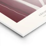 affiche abstraite rouge no1 avec des lignes claires sur fond rouge fonce et text lightpanel.webp