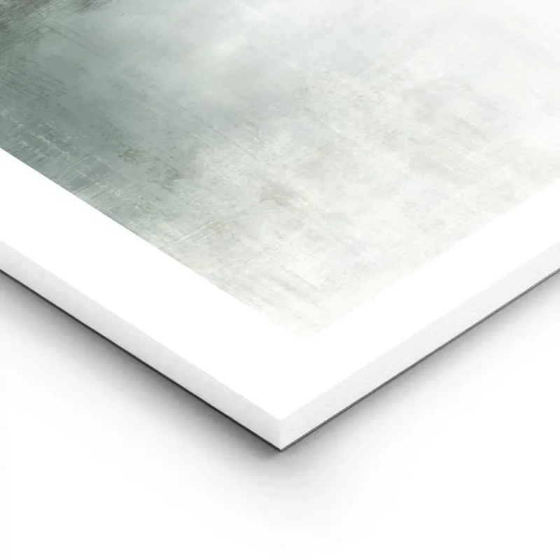 affiche abstraite verte avec des coups de pinceau horizontaux et verticaux crean lightpanel.webp