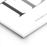 affiche al dente avec typographie noire sur fond blanc et texte sur la cuisson d lightpanel.webp