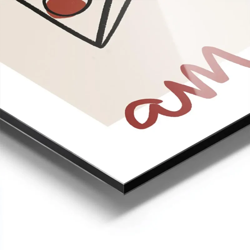 affiche allora amore une illustration de part de pizza avec du texte noir et rou aluminium.webp
