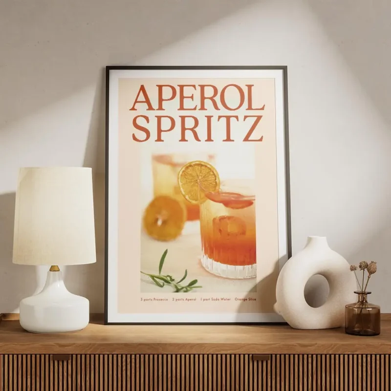 affiche aperol spritz authentique avec deux verres a cocktail texte orange vif e meuble.webp