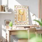 affiche aperol spritz motif abstrait et ludique a la peinture a la main bureau.webp