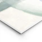 affiche aquarelle abstraite formes fluides et courbes turquoise sur fond clair a lightpanel.webp