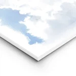 affiche aquarelle avec un nuage blanc moelleux sur un ciel bleu texture peinte a lightpanel.webp