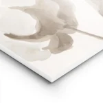 affiche aquarelle de fleurs de coton aux couleurs douces blanche et beige sur un lightpanel.webp