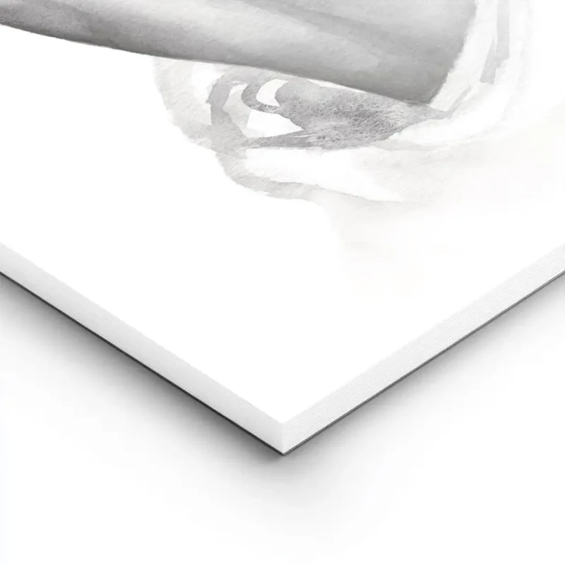 affiche aquarelle monochrome du dos dune femme nue avec une chemise blanche noue lightpanel.webp
