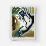affiche arthur dove barnyard fantasy abstraite tons terreux bleu et noir avec ty.webp
