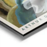 affiche arthur dove barnyard fantasy abstraite tons terreux bleu et noir avec ty aluminium.webp
