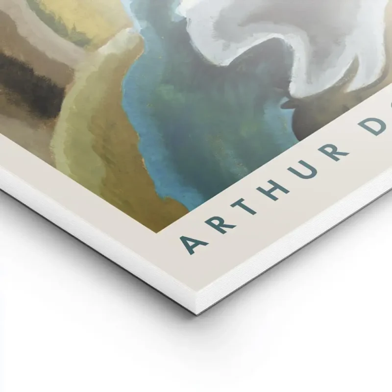 affiche arthur dove barnyard fantasy abstraite tons terreux bleu et noir avec ty lightpanel.webp
