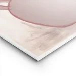 affiche artistique dun poirier avec des poires roses dans un vase beige style il lightpanel.webp