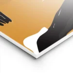 affiche artistique dune femme en robe orange au style figuratif avec des touches lightpanel.webp