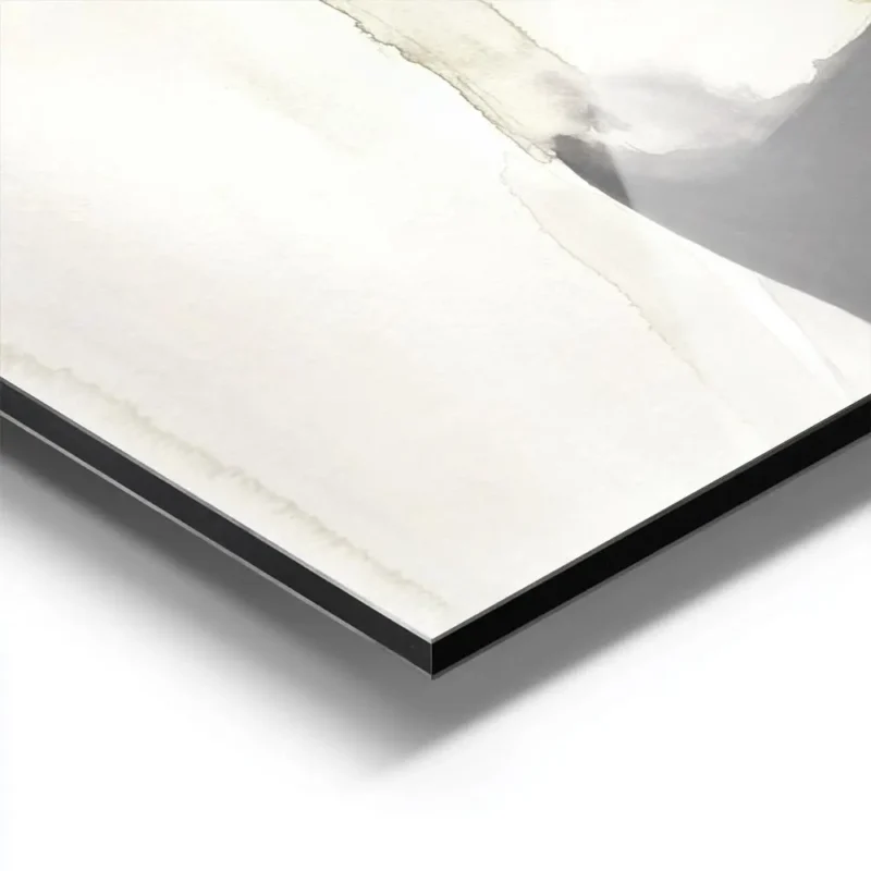 affiche artistique portrait de femme torse nu a laquarelle dans les tons naturel aluminium.webp