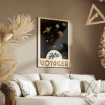 affiche astro voyager avec systeme solaire planetes en orbite et typographie ast salon.webp