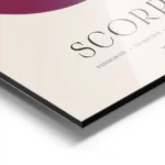 affiche astrologique scorpion avec un globe degrade rose violet bleu et texte ty aluminium.webp