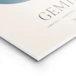 affiche aura energy gemeaux avec globe bleu et vert typographie gemeaux et symbo lightpanel.webp