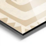 affiche aux couleurs beiges et blanc casse representant une silhouette humaine s aluminium.webp