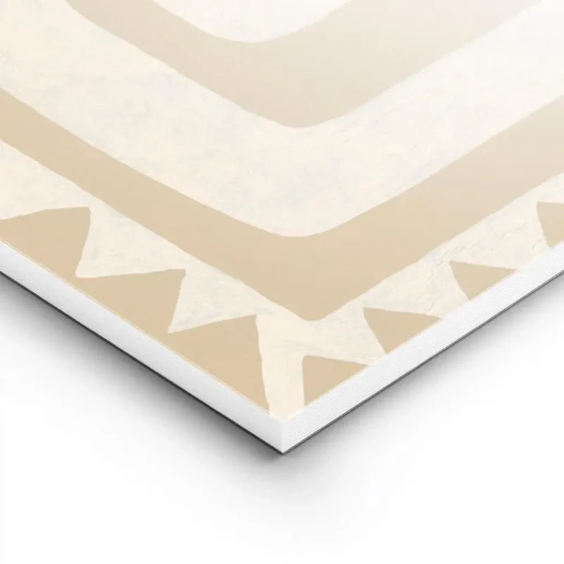 affiche aux couleurs beiges et blanc casse representant une silhouette humaine s lightpanel.webp