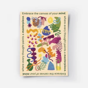 affiche aux formes abstraites et colorees sur fond jaune clair texte vert sur le.webp