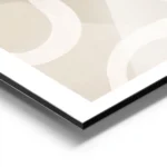 affiche aux formes abstraites et ondulees dans des tons de beige brun et blanc aluminium.webp