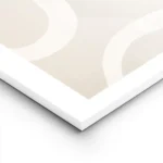 affiche aux formes abstraites et ondulees dans des tons de beige brun et blanc lightpanel.webp