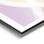 affiche aux formes douces et organiques avec des aplats de couleurs pastel comme aluminium.webp
