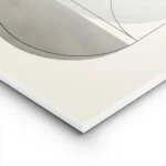 affiche aux formes geometriques vertes avec des lignes noires sur un fond beige lightpanel.webp