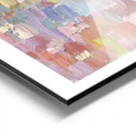 affiche aux traits de peinture colores et textures rappelant un coup de pinceau aluminium.webp